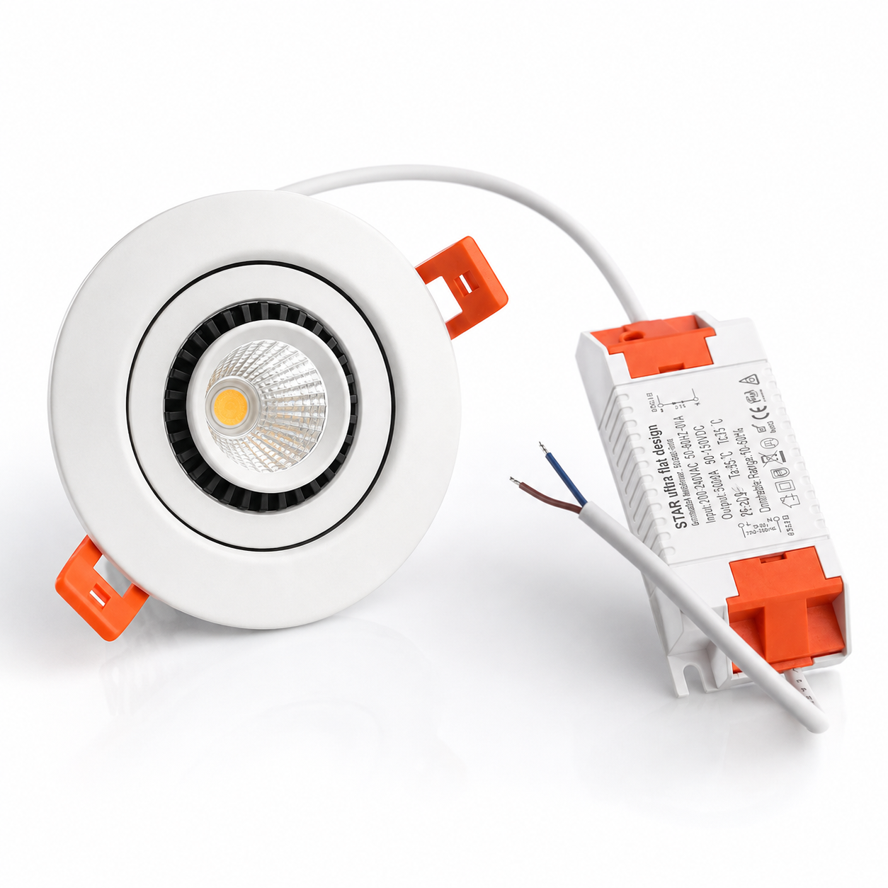 MDRLED® LED Inbouwspot 5W CCT | Dimbaar | Kantelbaar | Wit