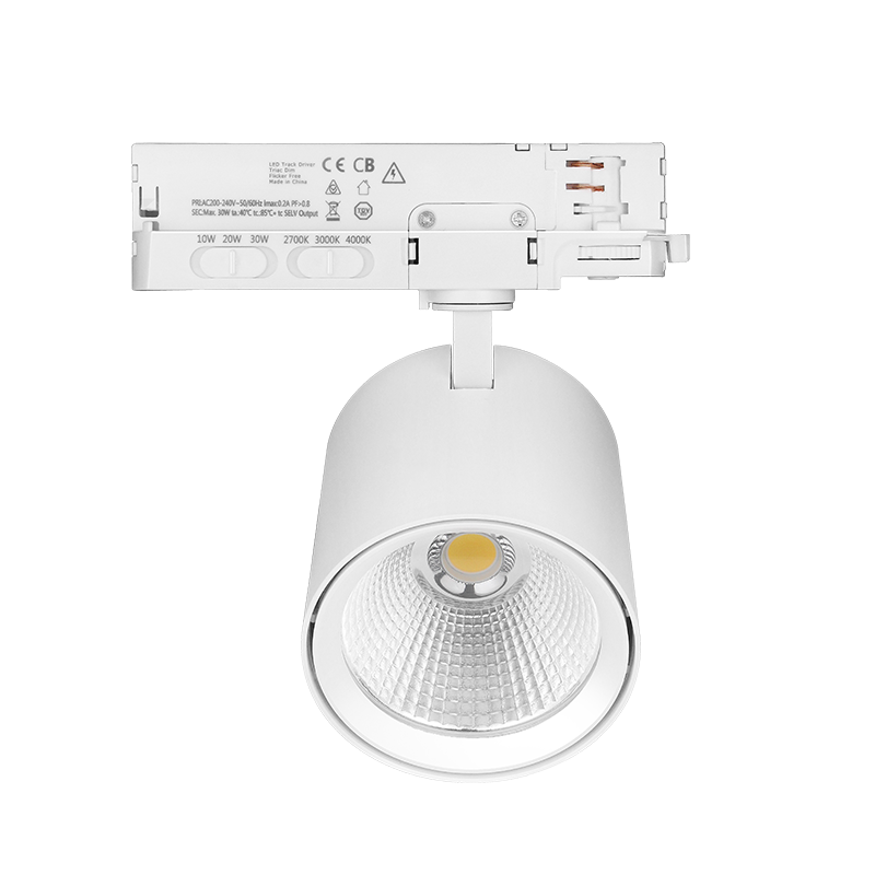 3-Fase Railspot MDRLED 10-30W CCT Switch Dimbaar