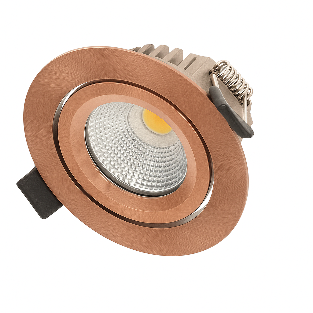 LED Inbouwspot LUNA 6W – Dimbaar – Koper – Ø68–78 mm – 2700K
