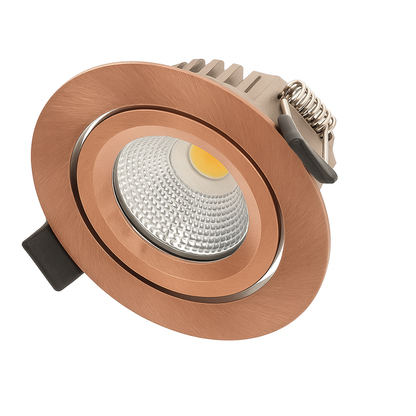 LED Inbouwspot LUNA 6W – Dimbaar – Koper – Ø68–78 mm – 2700K