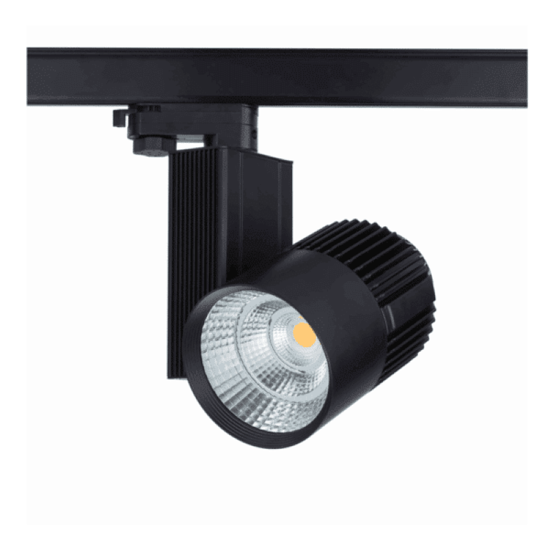 3-Fase Railspot MDRLED® 40W Zwart | Dimbare LED Spot CRI>95 4000K=