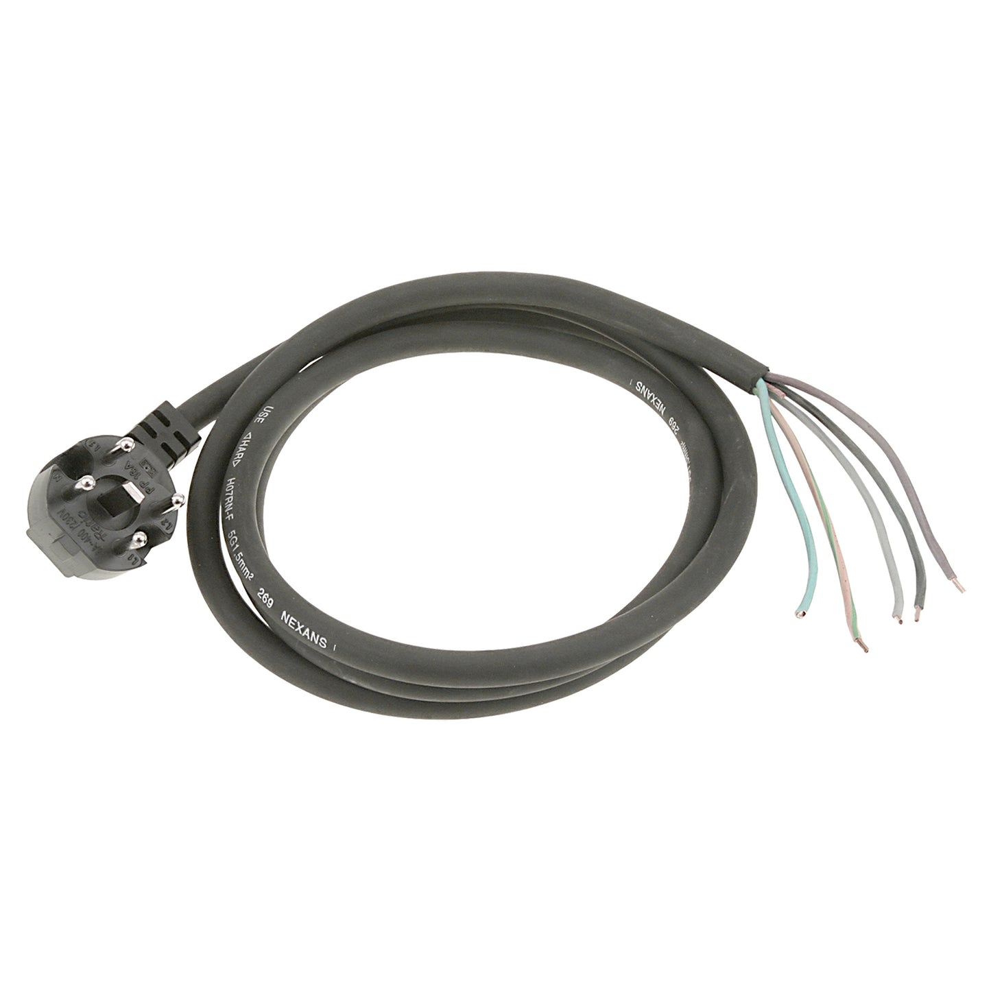 Perilex-Verbindungskabel 5-adrig EXTRA DICK HITZEBESTÄNDIG KEMA-GENEHMIGT 5x2,5mm 2 Meter MDRLED®