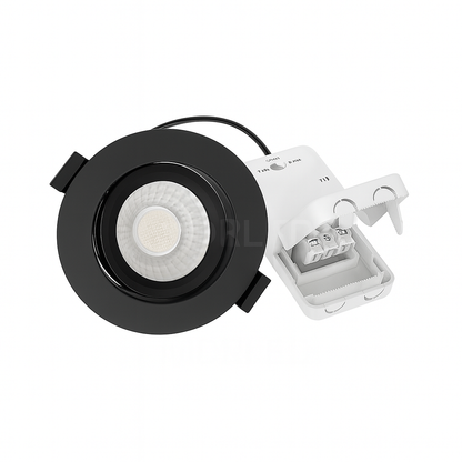 LUNA LED Inbouwspot | Zwart | 5W/7W | IP65 | CCT-Switch | Dimbaar