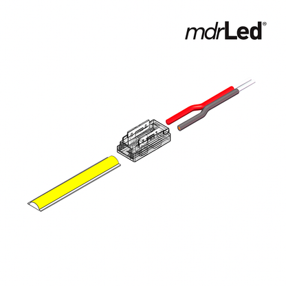 LED strip Connector 9-in-1 | 8mm | Single Color | COB/SMD | IP20 | Per 10 Stuks MDRLED®
