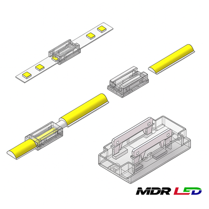 MDRLED® LED Strip Connector | 5mm | Single Color | COB/SMD | IP20 | Per 10 Stuks