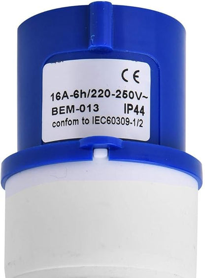 Industriële Contactdoosconnector | 3-Pins IP44 16A | Waterdicht & Vlam vertragend | Set van 10