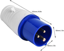 Industriële Contactdoosconnector | 3-Pins IP44 16A | Waterdicht & Vlam vertragend | Set van 10