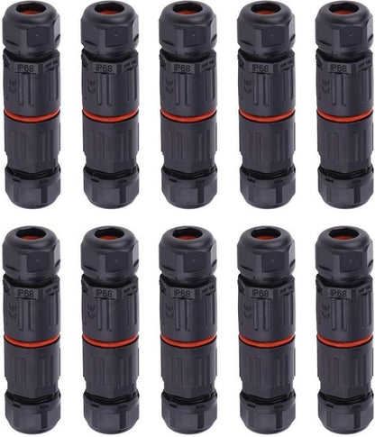 IP68 Wasserdichter Stecker 3-polig 4-11 mm für den Außenbereich MDRLED®