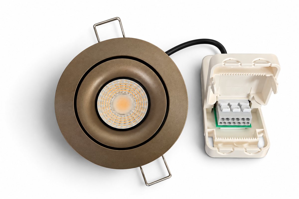 LED Inbouwspot Donkerbrons 4/6W CCT | Kantelbaar