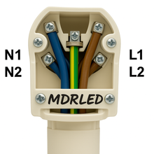 Perilex Stekker Verloop naar 2x230V contra over 2 Fasen Verdeeld - MDR LED®