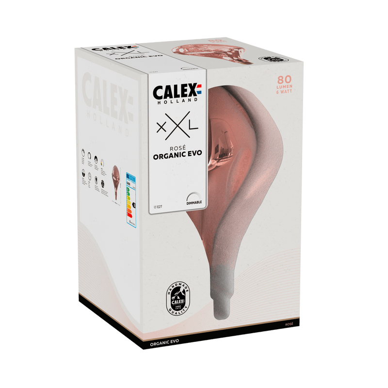 Calex XXL Organic EVO Lampa LED Rose E27 6W Ściemnialna MDRLED®