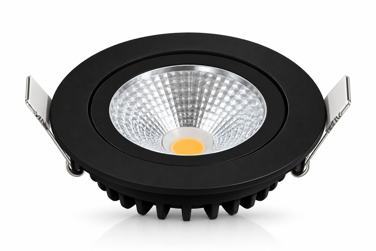 LED-Einbaustrahler Luna Slim-Fit 5W Dimmbar Schwarz MDRLED®