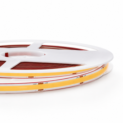 COB LEDstrip 24V | IP65 | 3000K | 5M | 10W/M | Vrij Knipbaar | MDRLED®