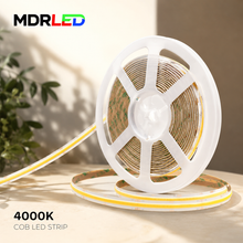 MDRLED® COB LED Strip 24V IP65 10 Meter 4000K Dimbaar | CRI >90 | 10W/m Vrij Knipbaar