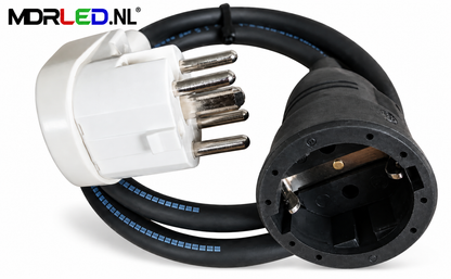 Perilex verloopkabel | 16A | Schuko | 0,5m | IP44