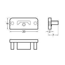 ENDKAPPE OHNE KABELÖFFNUNG 10MM 20 STÜCK MDRLED®