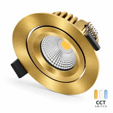 MDRLED® LUNA LED Inbouwspot 6W | CCT | Messing | Dimbaar | IP65