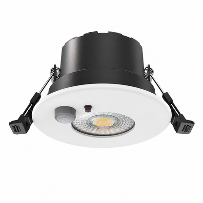LED Inbouwspot Lisa 6W  Zwart & Wit  Met PIR Sensor  CCT-Schakelaar  IP65  MDRLED®