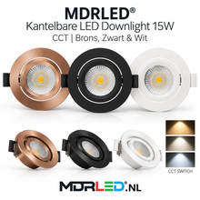 MDRLED® Slim-Fit LED Inbouwspot 4W/6W | Dimbaar | Brons | CCT-Switch
