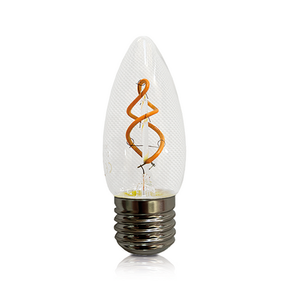 LED FILAMENT E27 KERZE DIMMBAR KLAR 2W MDRLED®