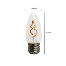 LED FILAMENT E27 KERZE DIMMBAR KLAR 2W MDRLED®