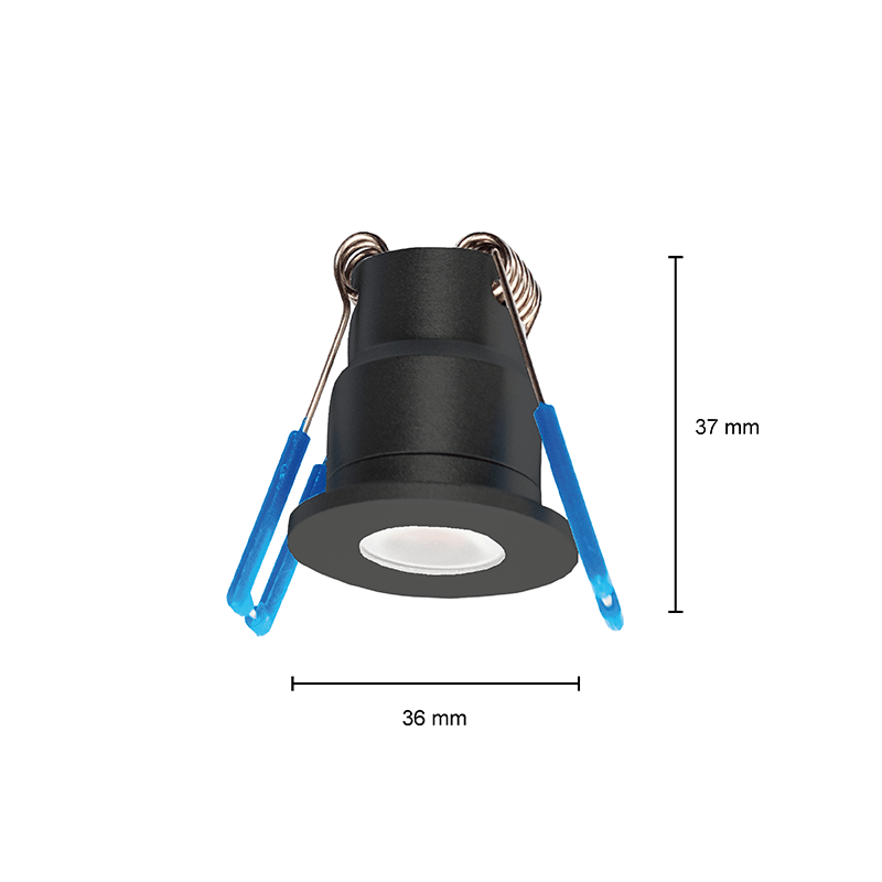 ZESTAW 6 REFLEKTORÓW LED NA VERANDĘ 6 x 3 W Ø28 mm SREBRNY IP65 MDRLED®