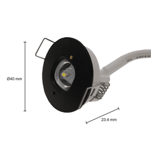 PRO-NOTBELEUCHTUNG EINBAUSPOT WEISS und SCHWARZ MDRLED®