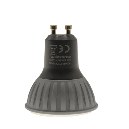 GU10 DIMMBARER SPOT, einstellbar 24°, 36° oder 60°. 5 Watt MDRLED