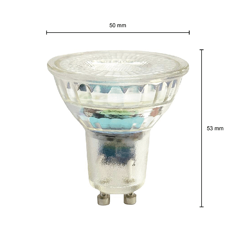 GU10 Spot-Sponsor, 7 Watt, Glas, dimmbar bis warm. MDRLED