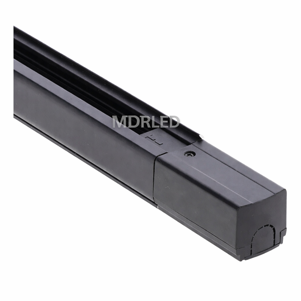 Power Connector links voor 3-Fase Railsysteem – Zwart. MDRLED