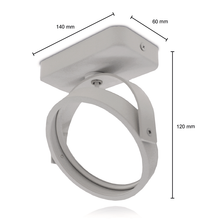 AR111 AUFBAULEUCHTE 1xGU10 FASSUNG WEISS MDRLED®
