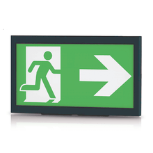 NOODVERLICHTING  MUUR INBOUW/OPBOUW  3W  ZWART MDRLED®