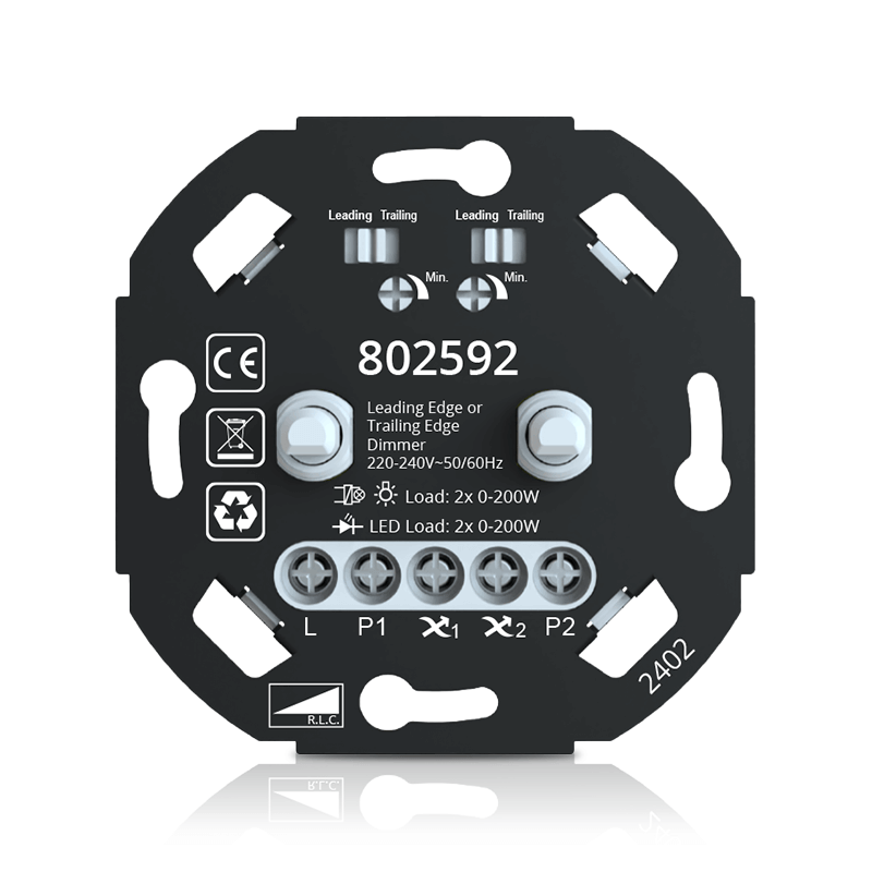 DUO LED DIMMER 2x200W ODCIĘCIE FAZY I WYŁĄCZENIE MDRLED®