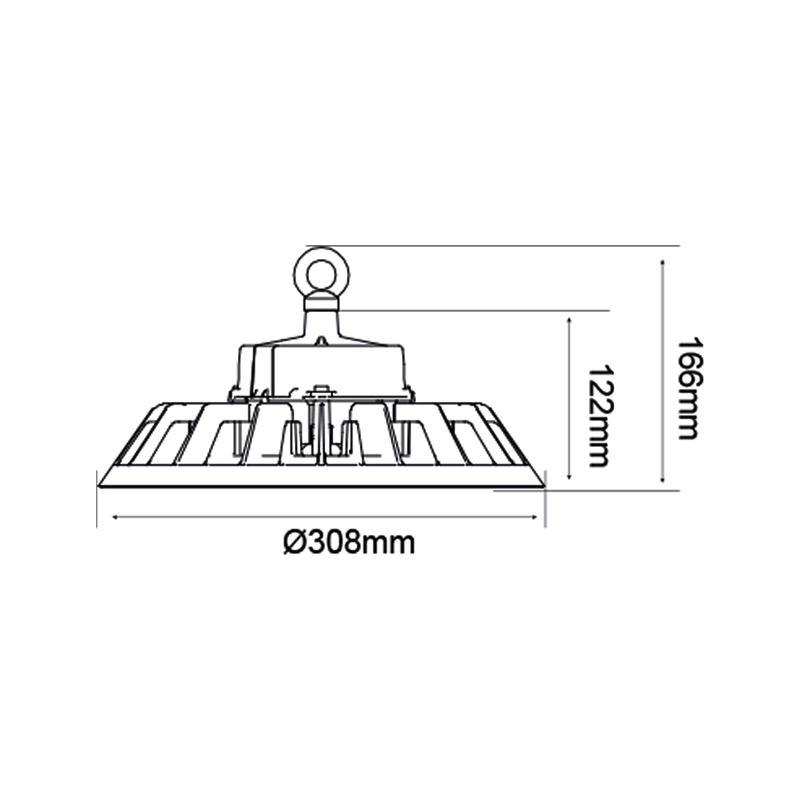 LED HIGHBAY 200W - Mocne oświetlenie do zastosowań przemysłowych PHILIPS DRIVER MDRLED® IP65. 4000K 6000K DUŻA AKCJA MDRLED® 