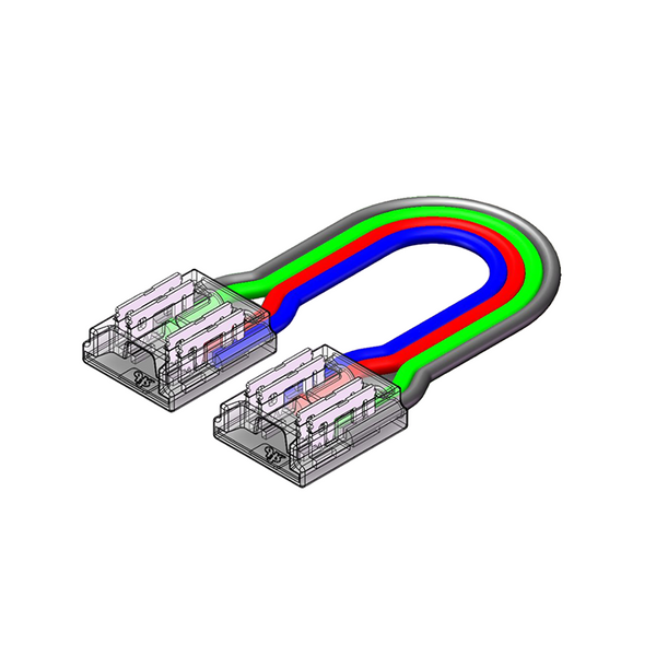 LED-stripconnector 15 cm – COB  IP20  RGB 10 mm  Strip-naar-strip MDRLED®
