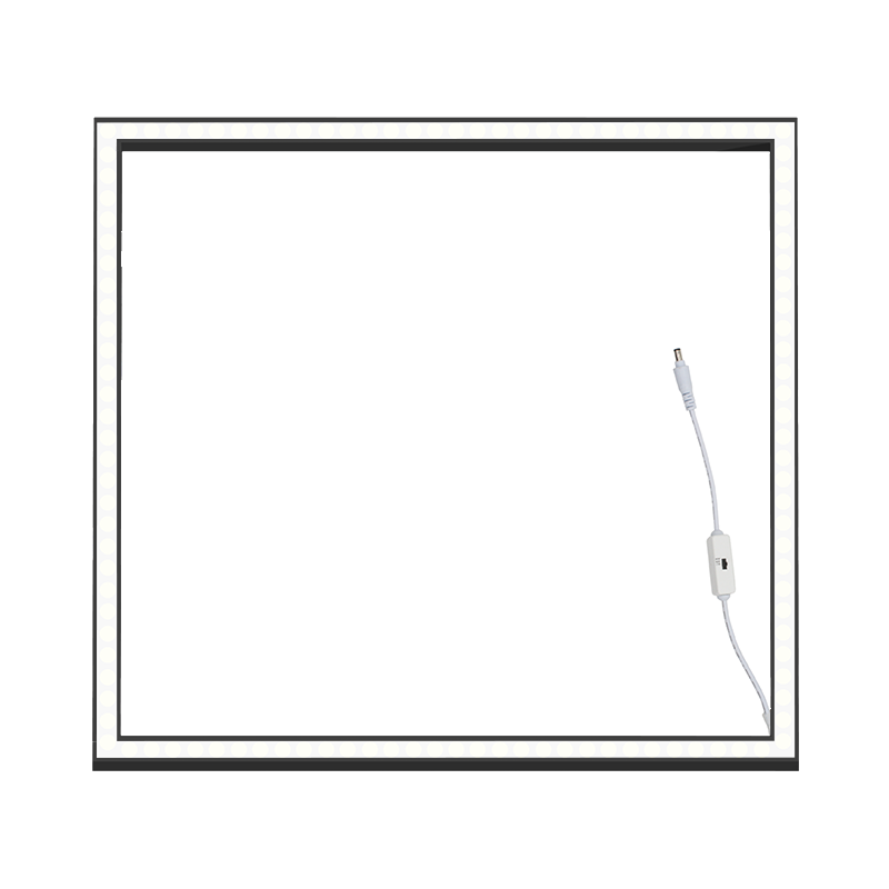 Panel ramowy LED 60×60 cm; Przełącznik CCT Edge Lit 40 W UGR &lt; 23 czarny; MDRLED®