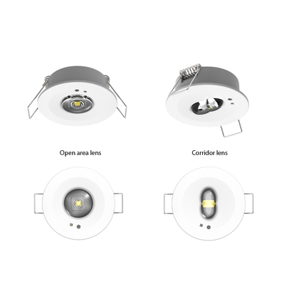 NOTBELEUCHTUNG EINBAUSPOT 1,2W WEISS. MDRLED®