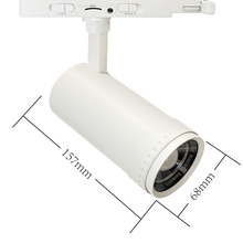 3-Fase Railspot 20–30W Watt- & CCT-Switch – Wit – 2700K/3000K/4000K