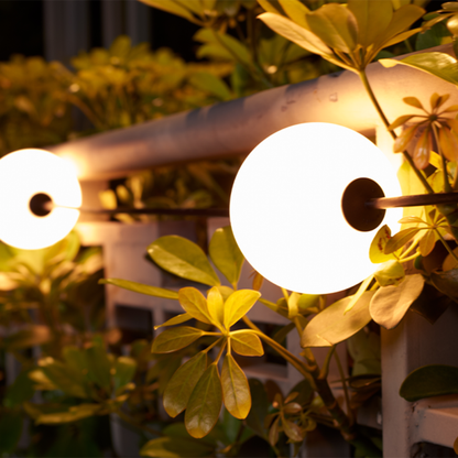 Lichtbollensnoer 7,75m  MDRLED®  10x LED  IP65  Warm Wit  Buitenverlichting | 12V