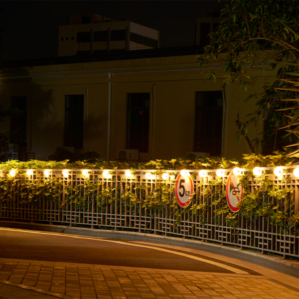 Lichtbollensnoer 7,75m  MDRLED®  10x LED  IP65  Warm Wit  Buitenverlichting | 12V