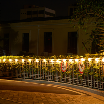 Lichtbollensnoer 7,75m  MDRLED®  10x LED  IP65  Warm Wit  Buitenverlichting | 12V