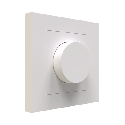 Enkele Dimmer Afdekplaat – Wit (RAL 9003) – MDRLED®