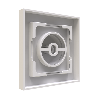 Enkele Dimmer Afdekplaat – Wit (RAL 9003) – MDRLED®