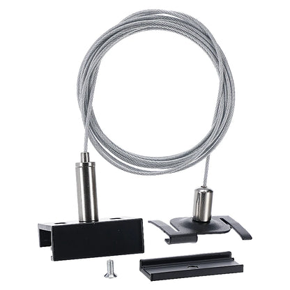 Systeemplafond Pendelset 2m Zwart | Voor 3-Fase Rail