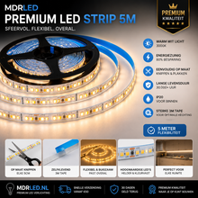 2700K LED Flex – Hoge Kwaliteit, Single Color, 60 LED, Warm Wit MDRLED®