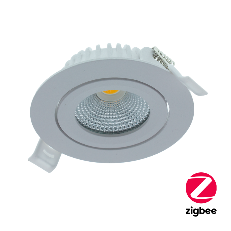 Oprawa punktowa LED SLIM-FIT 5W ZIGBEE3.0 1800K – 6500K, RGB+CCT BIAŁE Ø68-75mm MDR LED®