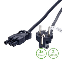 3-SWP Netsnoer Female – 2 Meter  3×1.5mm²  Zwart