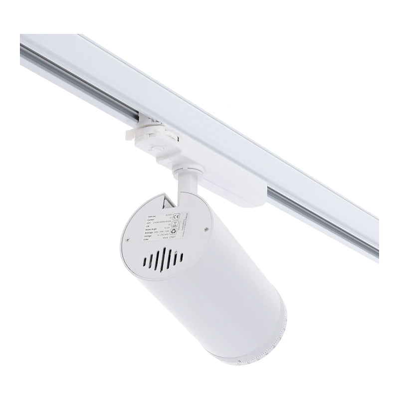 Zoomable 3-Fase Railspot – 20W/25W/30W  Wit Verstelbare Lichtbundel  CCT-Switch  CRI 90