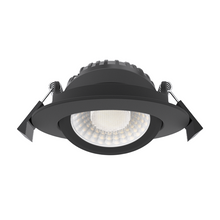 LUNA LED Inbouwspot  Zwart  5W/7W  Dim to Warm + CCT-Switch  IP65  Dimbaar