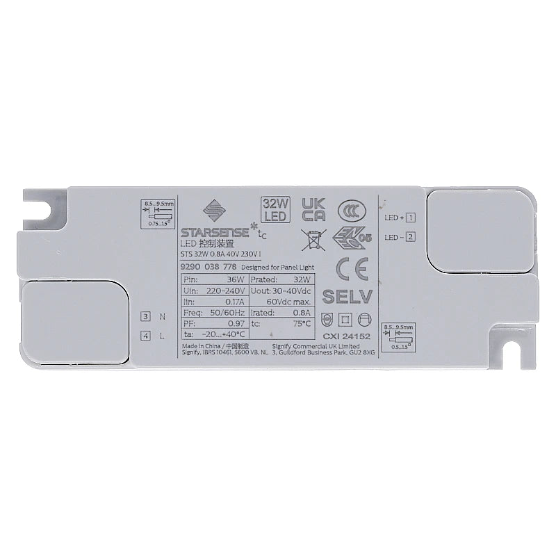 30W LED Driver Europa Paneel 800mA Starsense